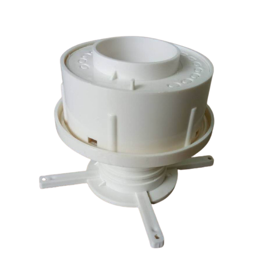 Embedded base for boards passing through the floor